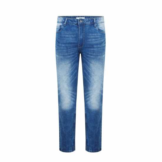 Firetrap Strtch Jeans Sn99 Тъмно океанско синьо Мъжко облекло за едри хора