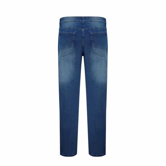 Firetrap Strtch Jeans Sn99 Дълбоко синьо Мъжко облекло за едри хора