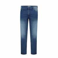 Firetrap Strtch Jeans Sn99 Тъмно синьо Мъжко облекло за едри хора