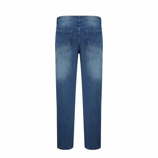 Firetrap Strtch Jeans Sn99 Тъмно синьо Мъжко облекло за едри хора