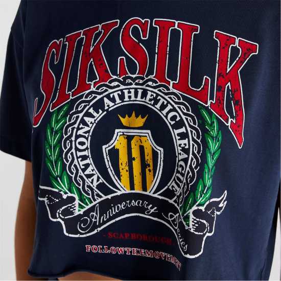 Siksilk T-Shirts Ld99 Морска синьо Дамски тениски и фланелки