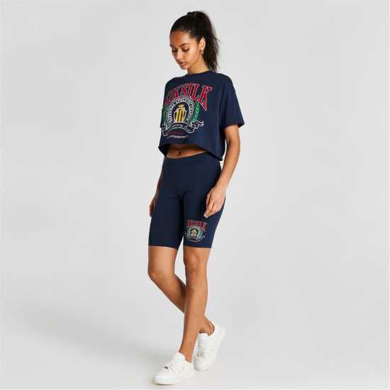 Siksilk T-Shirts Ld99 Морска синьо Дамски тениски и фланелки