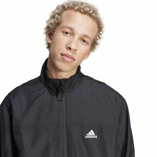 Adidas Мъжки Спортен Екип Sportswear Woven Colorblock Track Suit Mens Черно 