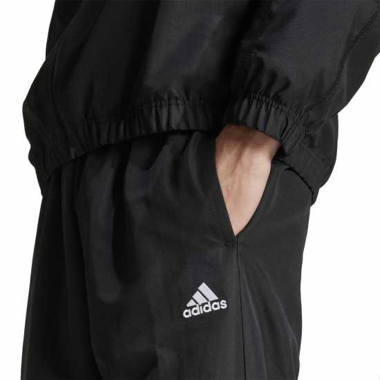 Adidas Мъжки Спортен Екип Sportswear Woven Colorblock Track Suit Mens Черно 