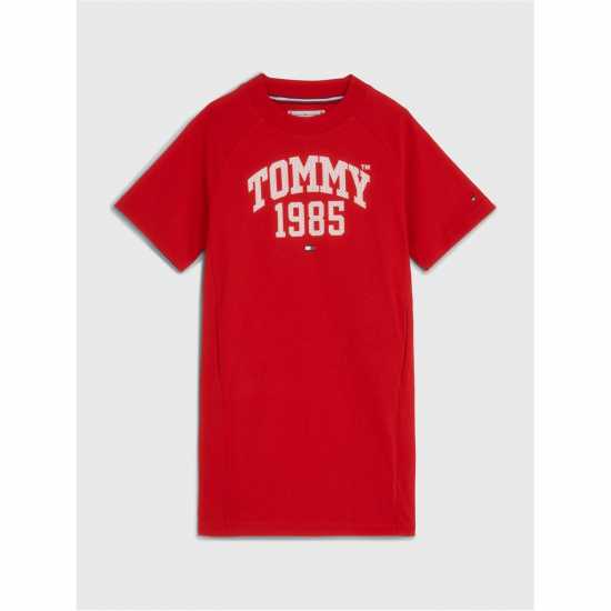 Tommy Hilfiger Рокля-Риза Varsity T-Shirt Dress  Kids