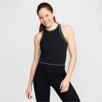 Nike One Fitted Women's Dri-FIT Ribbed Tank Top Черно 