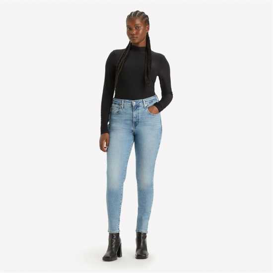 Levis Вталени Дънки 721 High Rise Skinny Jeans  Denim Edit