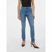 Vero Moda Вталени Дънки Skinny Jeans Ld00 Mid Blue Denim 