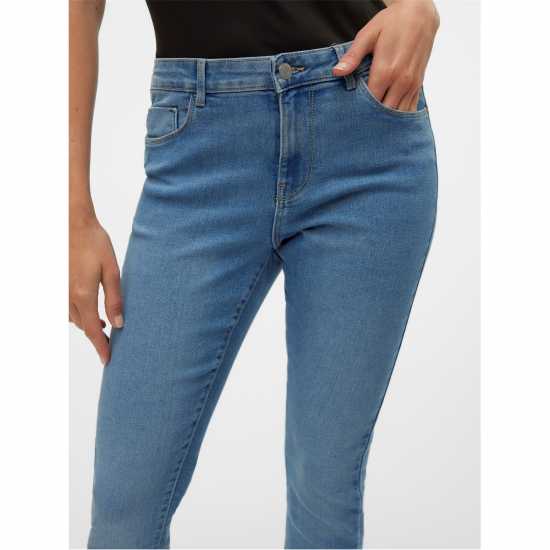 Vero Moda Вталени Дънки Skinny Jeans Ld00 Mid Blue Denim 