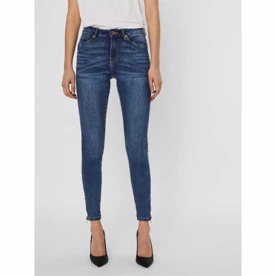 Vero Moda Tilde Midrise Slim Ankle Zip Jeans  