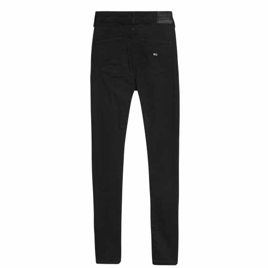 Вталени Дънки Tommy Jeans Sylvia High Rise Super Skinny Jeans 1BZ СТАТЪН ЧЕРЕН 