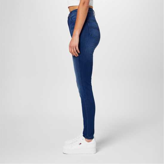 Вталени Дънки Tommy Jeans Sylvia High Rise Super Skinny Jeans Найсвил Среден Блуе 