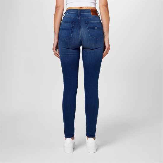 Вталени Дънки Tommy Jeans Sylvia High Rise Super Skinny Jeans Найсвил Среден Блуе 