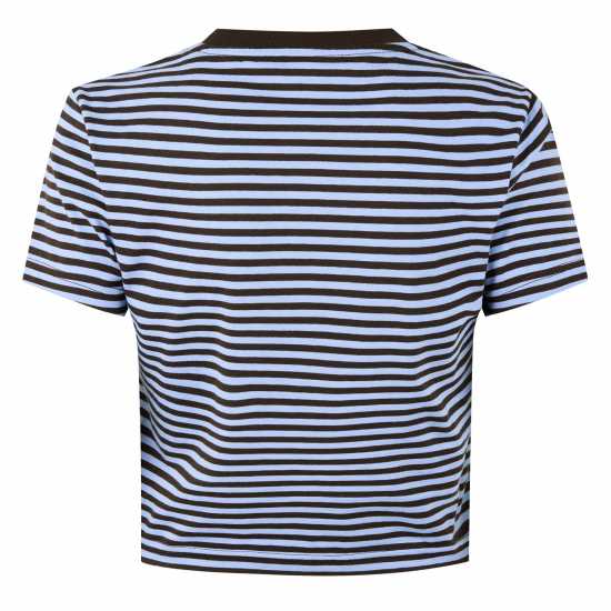 Jack Wills Striped Baby Tee Ld44 Кафяво/Синьо 