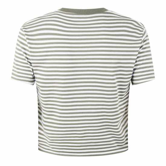 Jack Wills Striped Baby Tee Ld44 Бяло/Зелено 