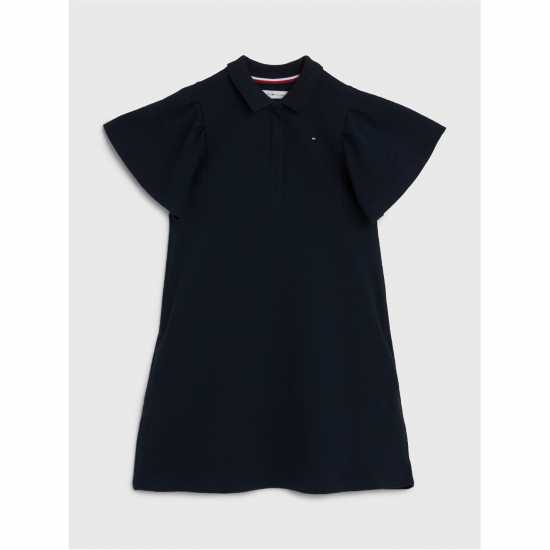 Tommy Hilfiger GIRL'S SHORT SLEEVES POLO DRESS Пустинно небе Kids