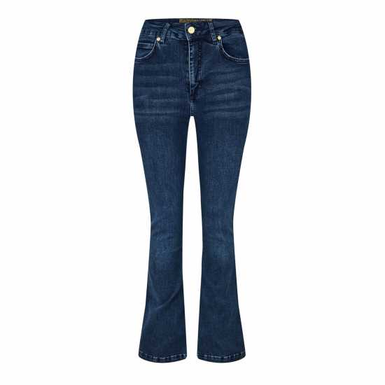 Biba Dolly Flare Jeans Средно синьо Дамски дънки