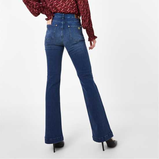 Biba Dolly Flare Jeans Средно синьо Дамски дънки