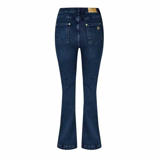 Biba Dolly Flare Jeans Средно синьо Дамски дънки