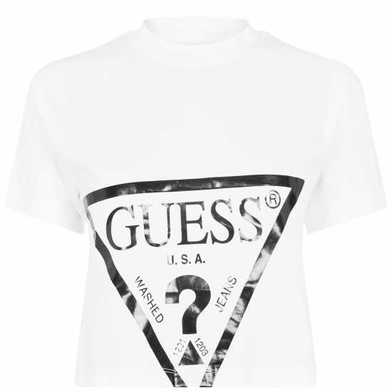 Guess Cropped T-Shirt Бял G011 Womens