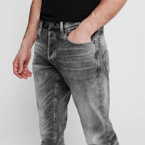 G Star 3301 Regular Tapered Jeans Pitch Black 