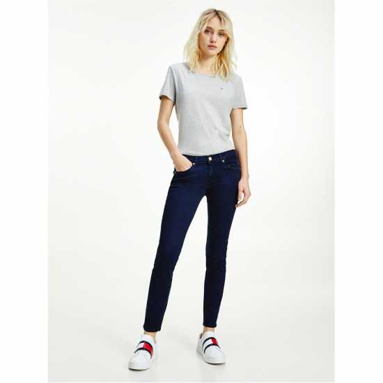 Вталени Дънки Tommy Jeans Sophie Low Rise Skinny Jeans Авеню Тъмно Синьо 