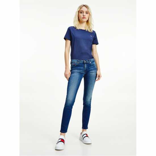 Вталени Дънки Tommy Jeans Sophie Low Rise Skinny Jeans Найсвил Среден Блуе 