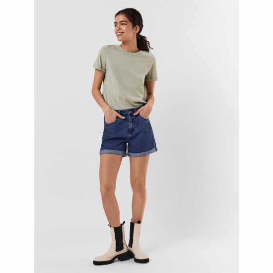 Vero Moda Shorts Средно синьо Womens