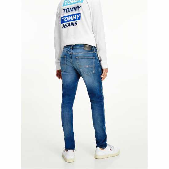 Tommy Jeans Slim Tapered Austin Jeans Уилсън Средно син Mens