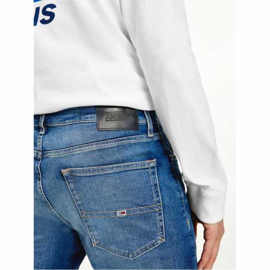 Tommy Jeans Slim Tapered Austin Jeans Уилсън Средно син Mens