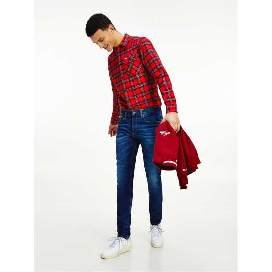 Tommy Jeans Slim Tapered Austin Jeans Аспен Тъмно син Mens