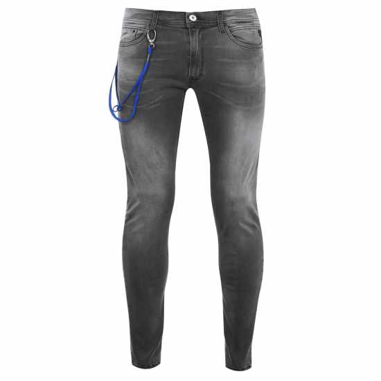 Replay Titanium Stretch Slim Fit Jeans Среден сив 096 