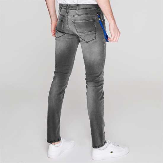 Replay Titanium Stretch Slim Fit Jeans Среден сив 096 