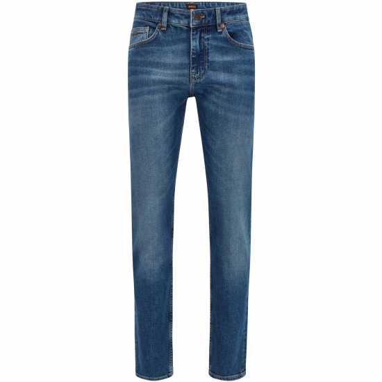 Hugo Boss Стеснени Дънки Boss Delaware Slim Jeans Средно синьо 428 Denim Edit