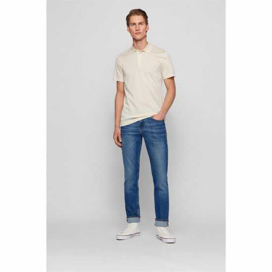 Hugo Boss Стеснени Дънки Boss Delaware Slim Jeans Средно синьо 428 Denim Edit