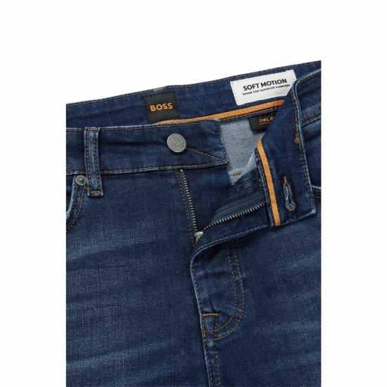 Hugo Boss Стеснени Дънки Boss Delaware Slim Jeans Нави 414 