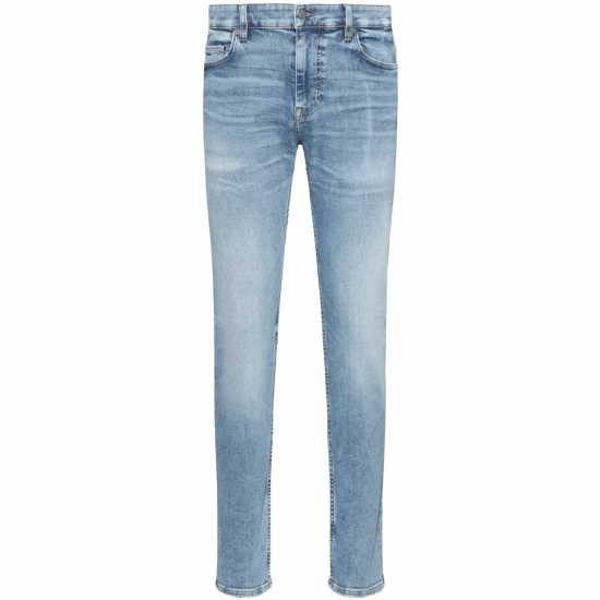 Hugo Boss Стеснени Дънки Boss Delaware Slim Jeans Пас Син 455 