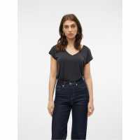 Vero Moda Filli Ss V-Neck Ld00 Black 