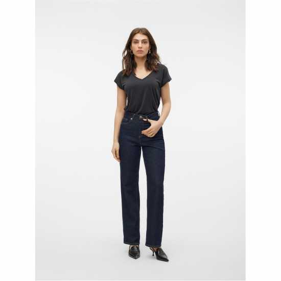 Vero Moda Filli Ss V-Neck Ld00 Black 