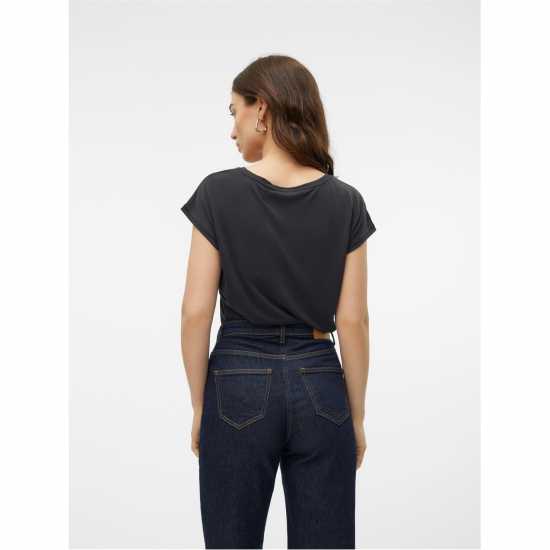 Vero Moda Filli Ss V-Neck Ld00 Black 