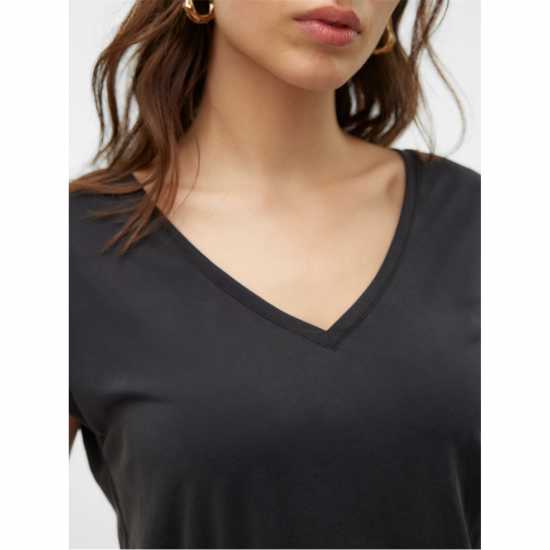 Vero Moda Filli Ss V-Neck Ld00 Black 