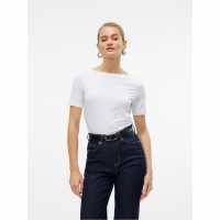 Vero Moda Modal Ss Top Ld00 Ярко бяло 