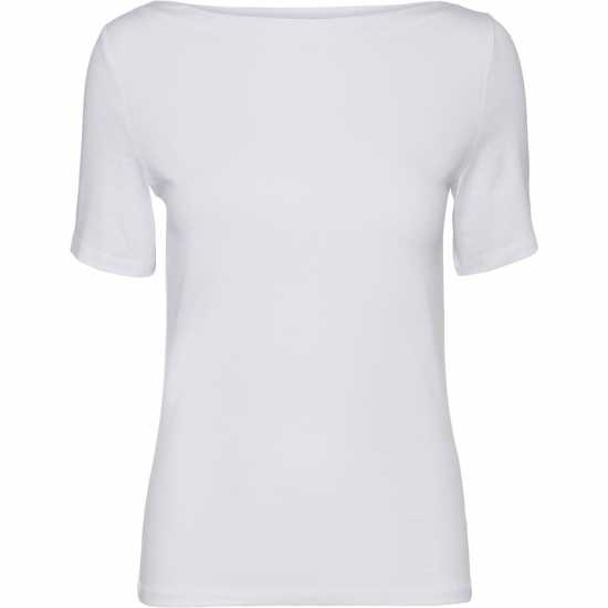 Vero Moda Modal Ss Top Ld00 Ярко бяло 