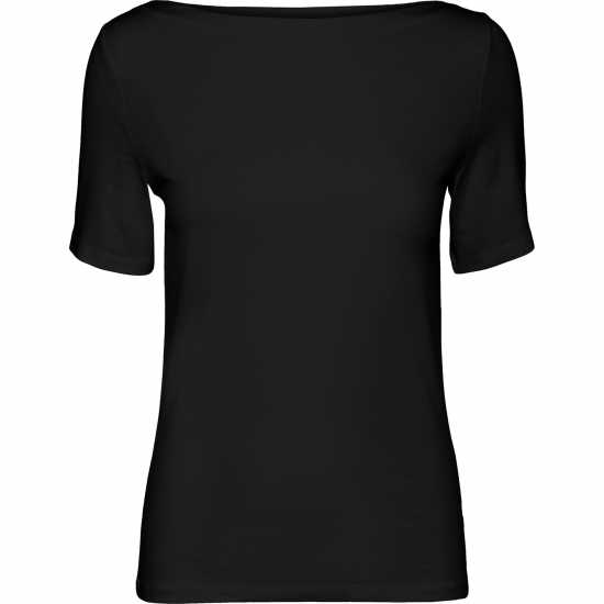 Vero Moda Modal Ss Top Ld00 Черно 