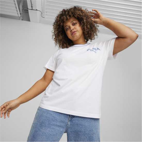 Puma Squad Tee T-Shirt Womens Пума Бяло 