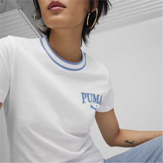 Puma Squad Tee T-Shirt Womens Пума Бяло 