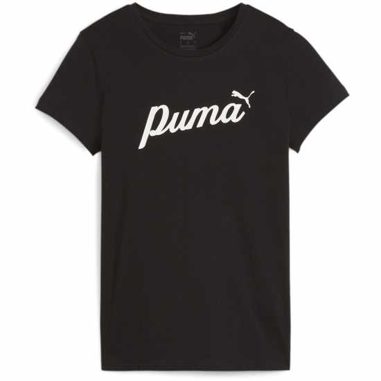 Puma Ess+ Script Tee T-Shirt Womens  