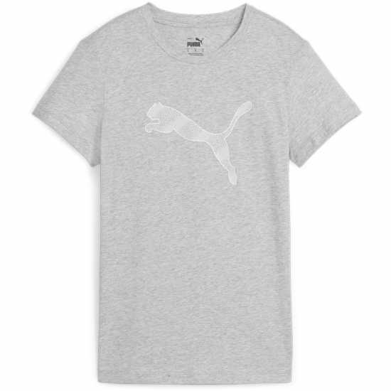 Puma Mass Merchants Tee T-Shirt Womens Светло сиво Хийт 