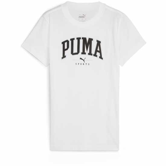 Puma Squad Graphic Tee T-Shirt Womens Пума Бяло 