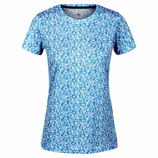 Regatta Women'S Fingal Edition T-Shirt Womens Син/Цветло Флорал Дамски тениски с яка